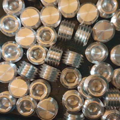 Aluminium crankcase plugs